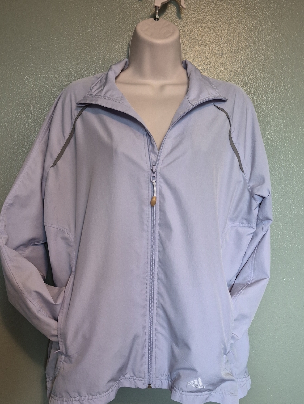 Adidas Lightweight Breathable Jacket XL Pale Lavender Zip